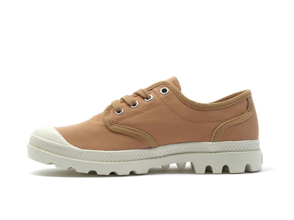 Chai Tan Brown Women Palladium PAMPA OXFORD Low Tops Shoes  USA |  JIL-461872