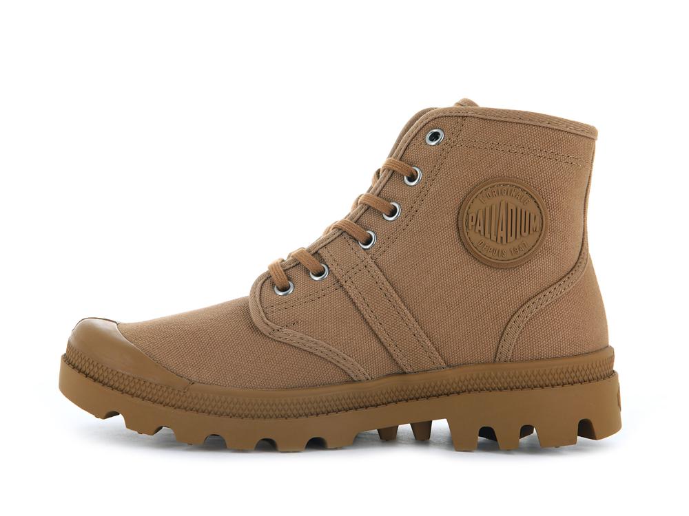 Cinnamon Brown Men Palladium PALLABROUSSE High Top Boots  USA |  BFW-437089