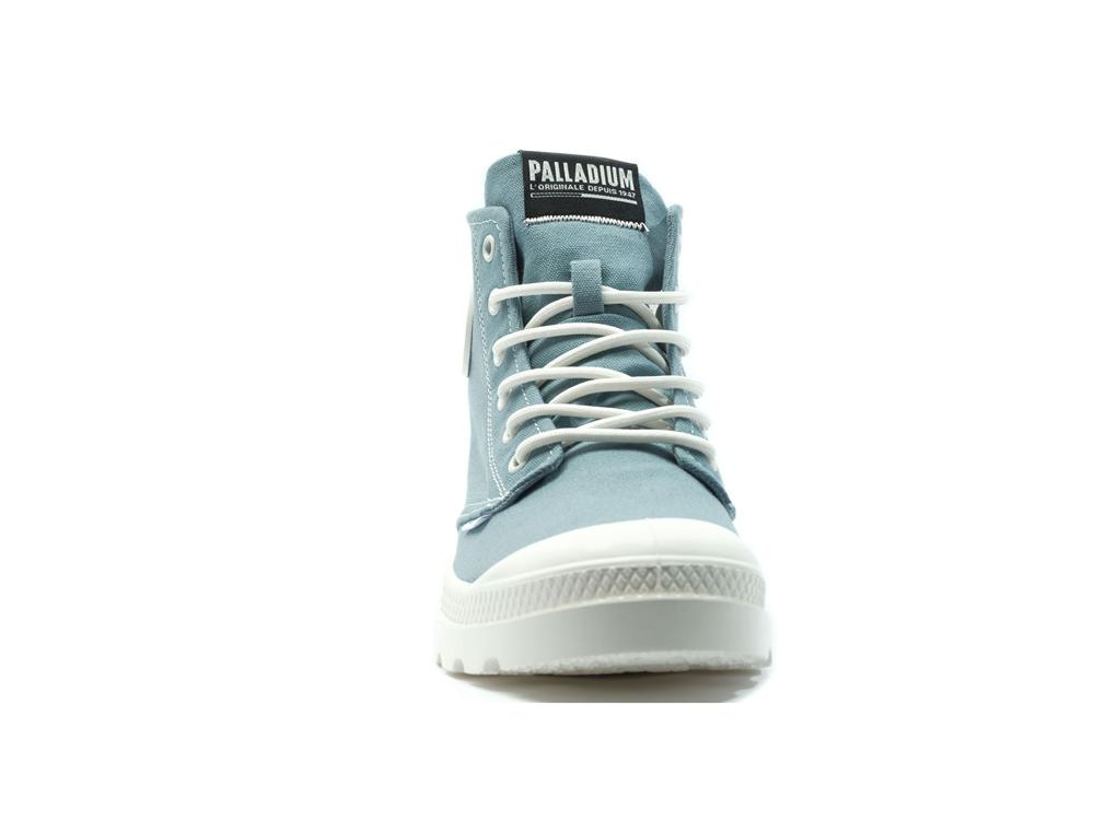 City Blue Men Palladium PAMPA BLANC High Tops Shoes  USA |  XIE-367150