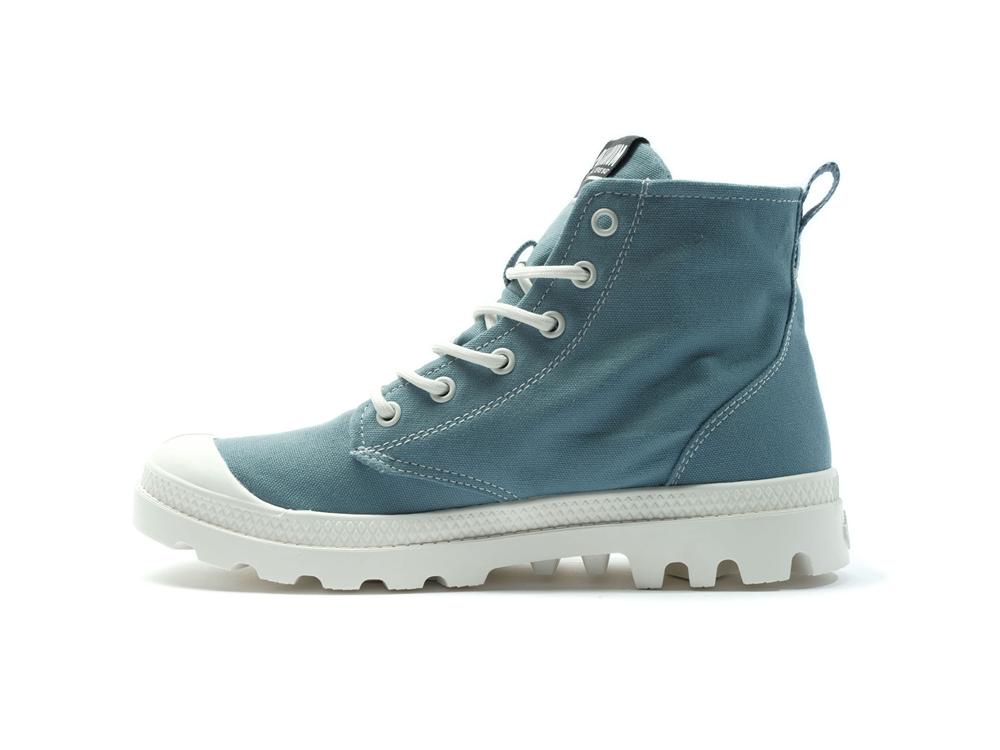 City Blue Men Palladium PAMPA BLANC High Tops Shoes  USA |  XIE-367150