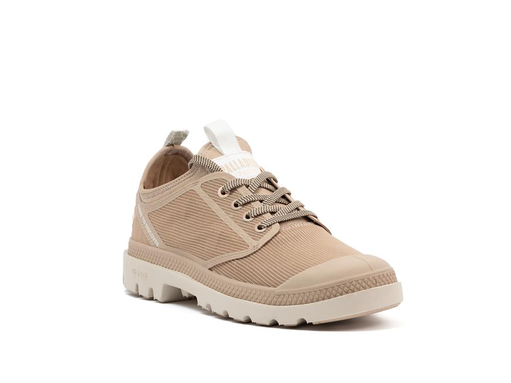 Cuban Sand Brown Women Palladium PAMPA LITE+ LO PARIS Low Tops Shoes  USA |  TQA-108429