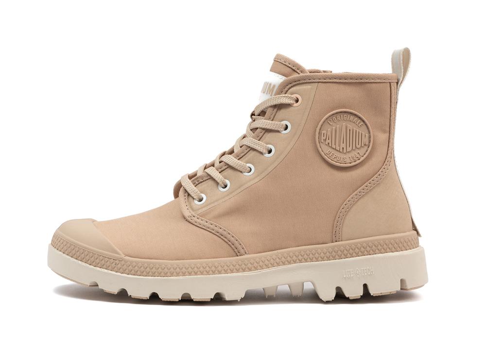 Cuban Sand Brown Women Palladium PAMPA LITE+ HI PARIS High Tops Shoes  USA |  LNV-562107