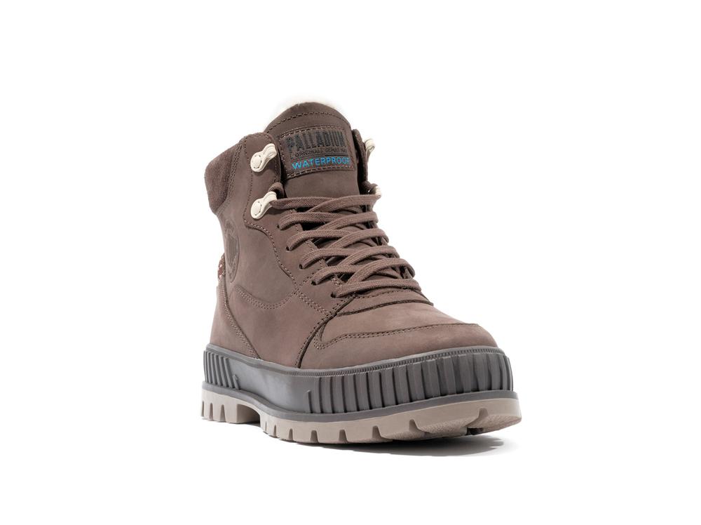 Dear Brown Men Palladium PALLASHOCK WARM WP High Tops Shoes  USA |  XDN-917653