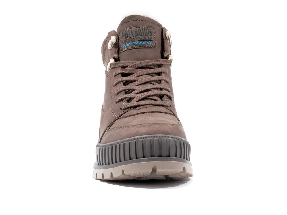 Dear Brown Men Palladium PALLASHOCK WARM WP High Tops Shoes  USA |  XDN-917653