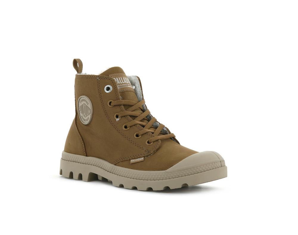 Dear Brown Women Palladium PAMPA HI ZIP WL High Tops Shoes  USA |  UDH-103894