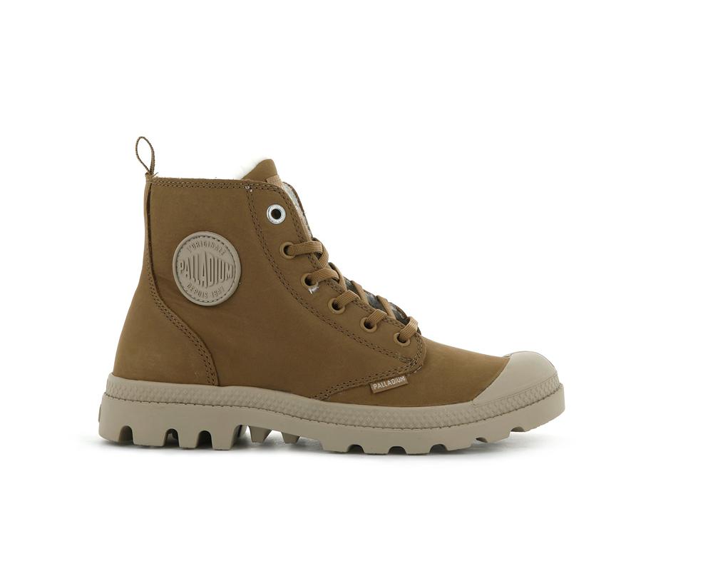 Dear Brown Women Palladium PAMPA HI ZIP WL High Tops Shoes  USA |  UDH-103894