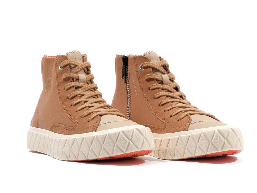 Dear Brown / Firecracker Men Palladium PALLA ACE CHUKKA SUEDE High Tops Shoes  USA |  JPI-729648