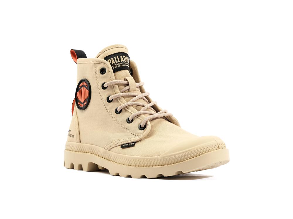 Desert Beige Kids' Palladium PAMPA HI SUPPLY RS High Top Boots  USA |  DHL-421086