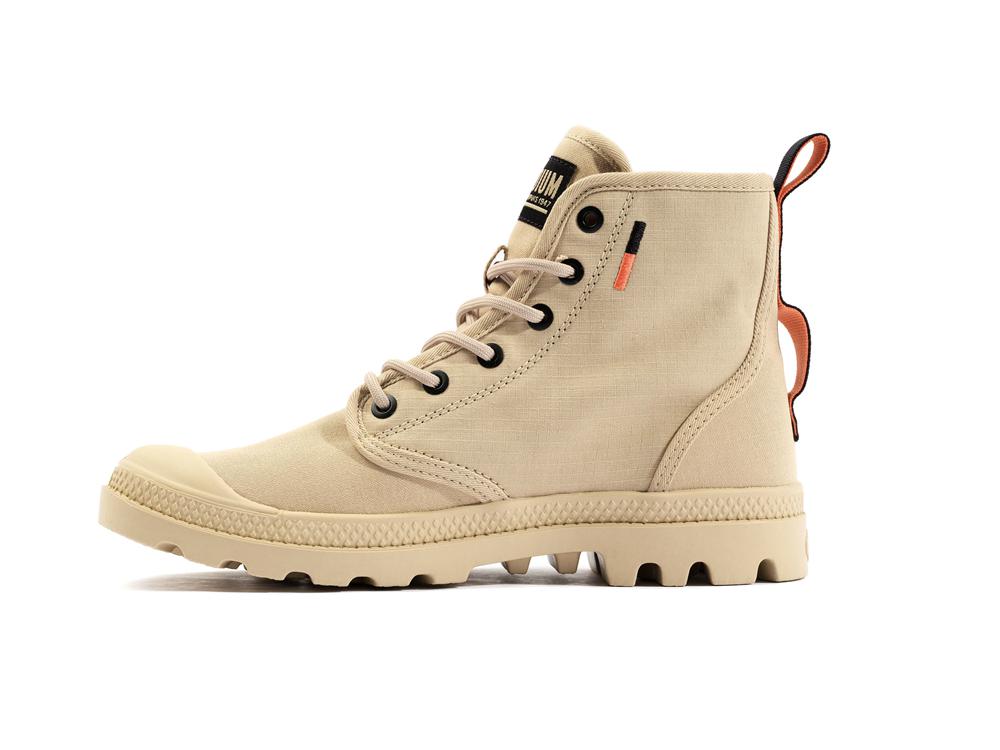 Desert Beige Kids' Palladium PAMPA HI SUPPLY RS High Top Boots  USA |  DHL-421086