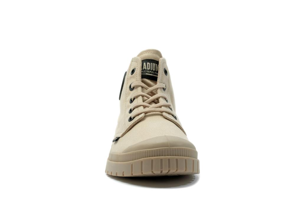 Desert Beige Men Palladium PAMPA SP20 HI CANVAS High Tops Shoes  USA |  UGC-083629