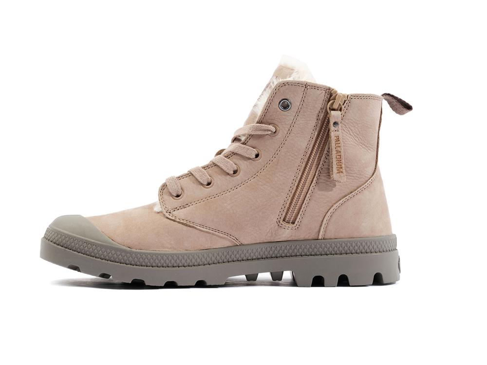 Dune Grey Men Palladium PAMPA HI ZIP WL High Tops Shoes  USA |  IJG-701984