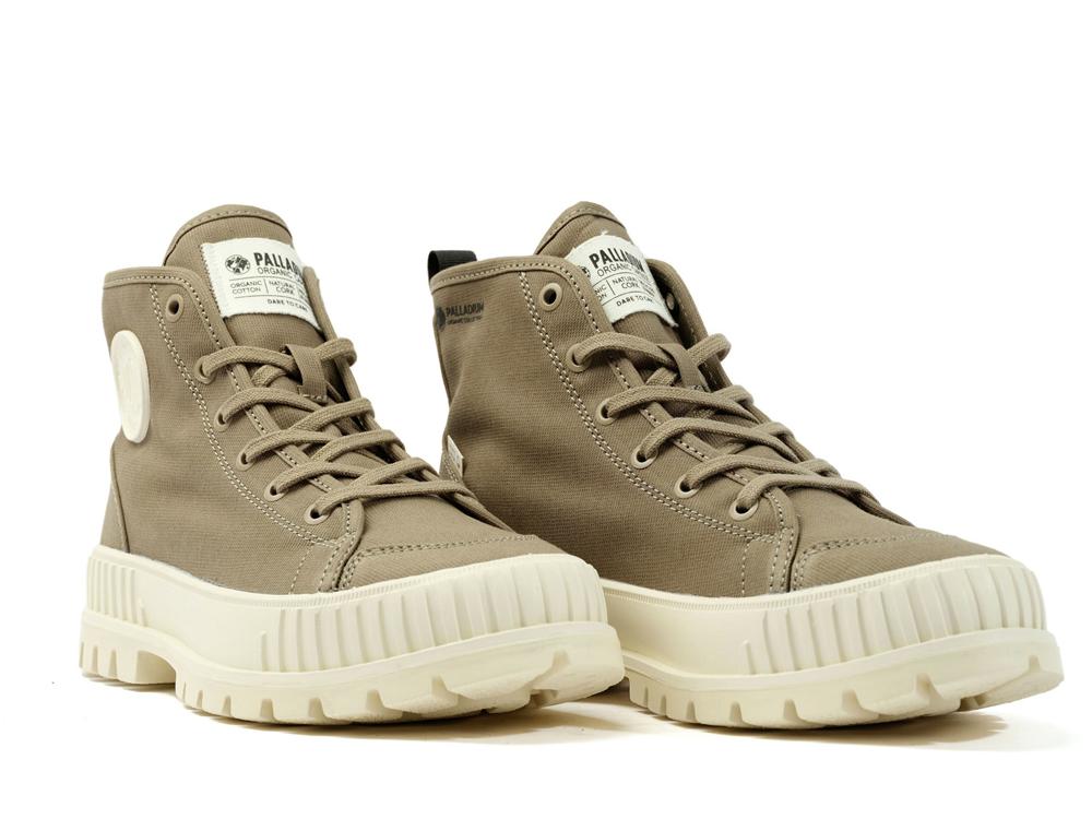 Dusky Green Men Palladium PALLASHOCK ORGANIC 2 Sneakers  USA |  EPK-186405