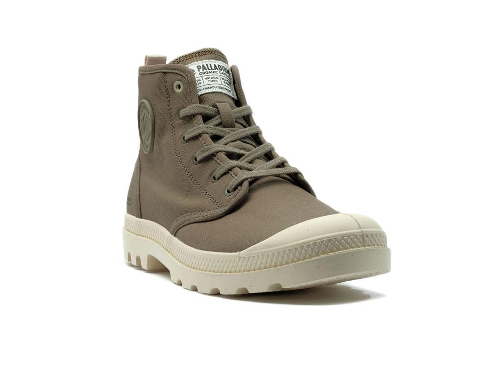 Dusky Green Men Palladium PAMPA HI ZIP ORGANIC High Top Boots  USA |  MOB-934807