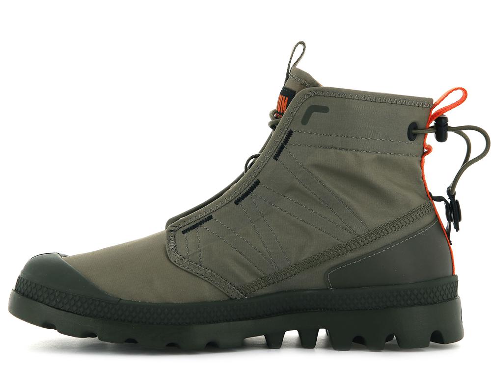 Dusky Green Men Palladium PAMPA TRAVEL LITE High Top Boots  USA |  WFL-281653