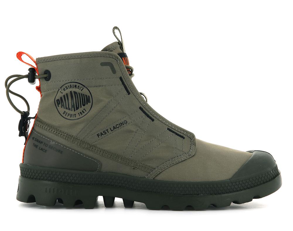 Dusky Green Men Palladium PAMPA TRAVEL LITE High Top Boots  USA |  WFL-281653