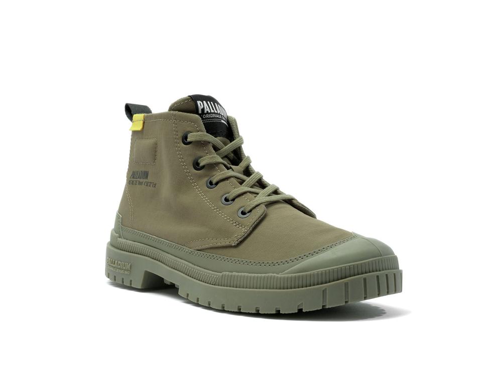 Dusky Green Men Palladium SP20 HI TECH High Tops Shoes  USA |  HDQ-930617