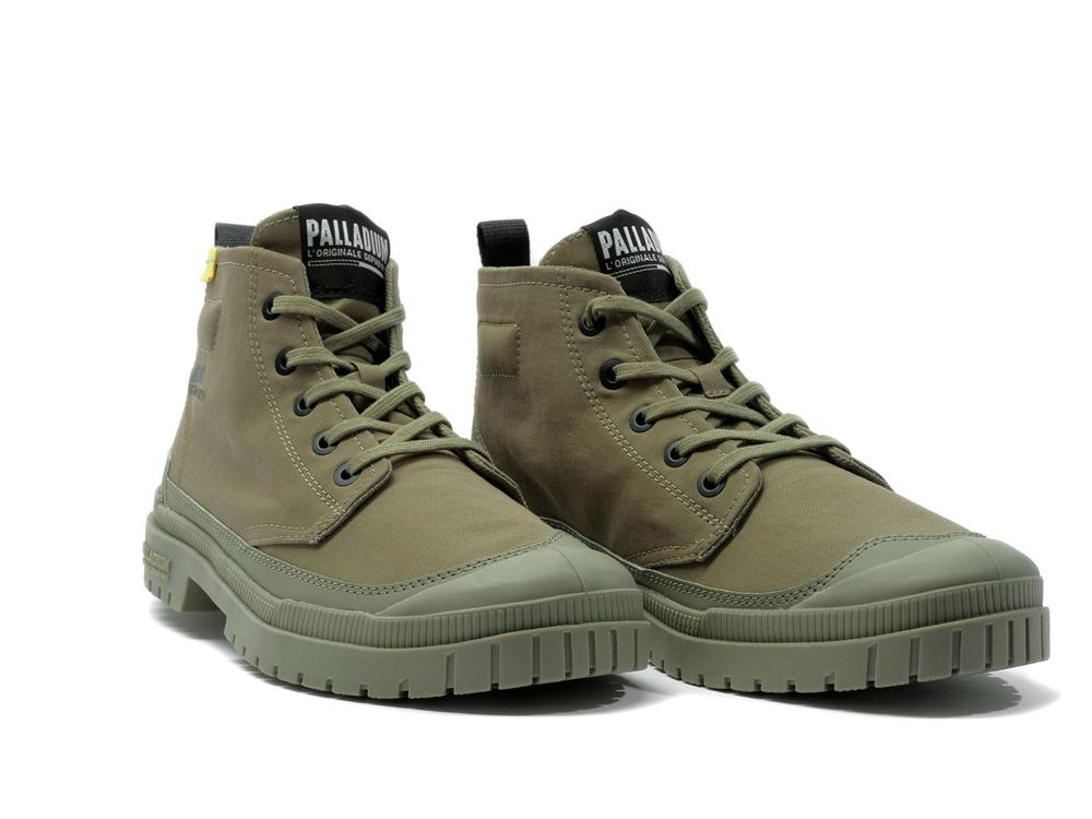 Dusky Green Men Palladium SP20 HI TECH High Tops Shoes  USA |  HDQ-930617