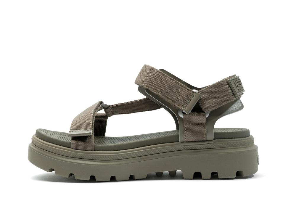 Dusky Green Women Palladium PALLACRUISE STRAP Sandals  USA |  BUL-367450