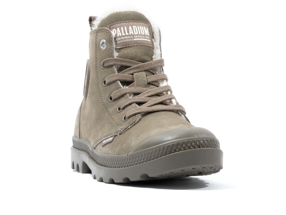 Dusky Green Women Palladium PAMPA HI ZIP WL High Tops Shoes  USA |  EXK-408125