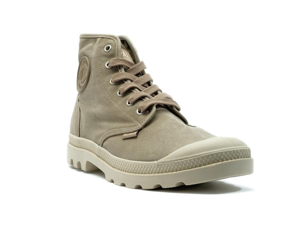 Dusky Green / Safari Men Palladium PAMPA HI High Tops Shoes  USA |  XCT-236147