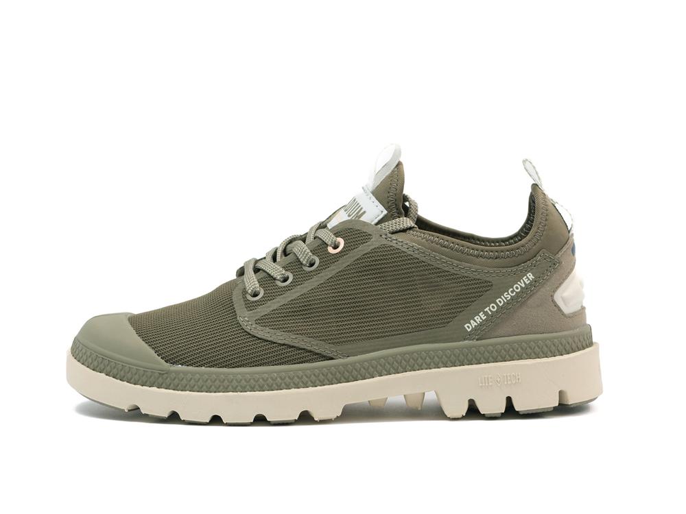 Dusky Green / Sahara Men Palladium PAMPA LITE+ LO PARIS Low Tops Shoes  USA |  IEL-285473