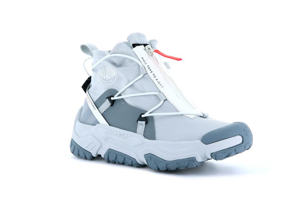 Glacier Grey Kids' Palladium OFF-GRID HI ZIP WATERPROOF + Low Top Sneakers  USA |  UAH-947316