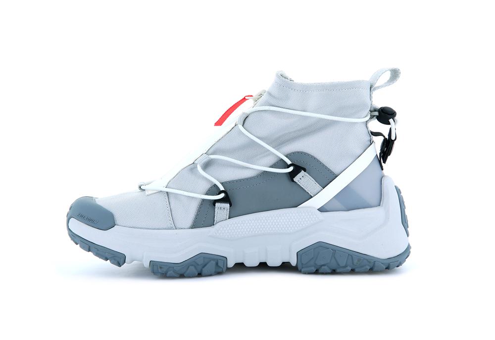 Glacier Grey Kids' Palladium OFF-GRID HI ZIP WATERPROOF + Low Top Sneakers  USA |  UAH-947316