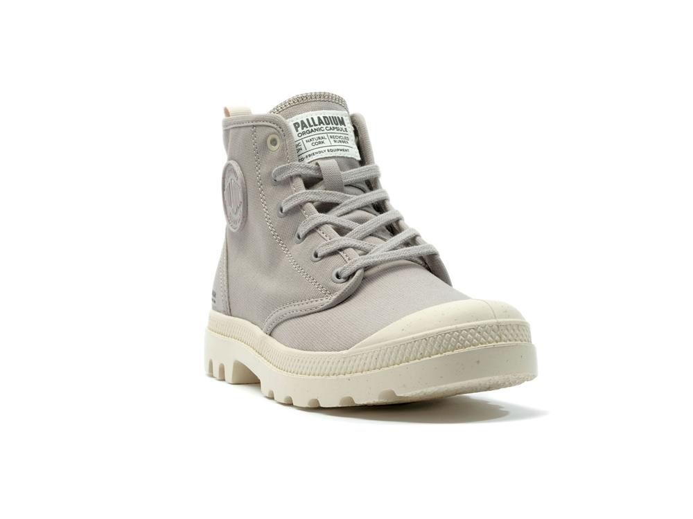 Grey Berry Kids' Palladium PAMPA HI ZIP ORGANIC High Top Boots  USA |  MRO-037192