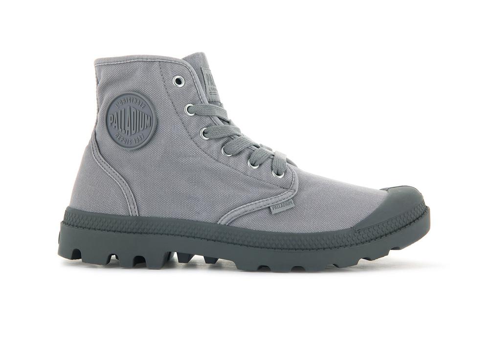 Grey Flannel Men Palladium PAMPA HI High Top Boots  USA |  WBJ-215436