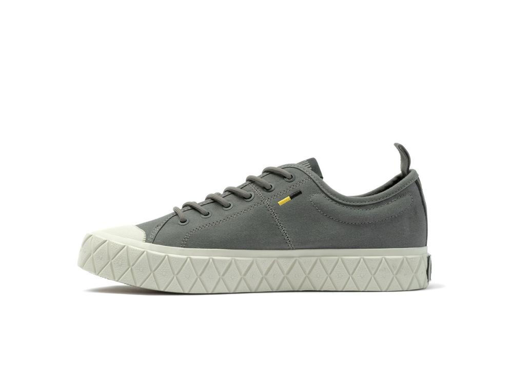 Gun Metal Grey Men Palladium PALLA ACE LO SUPPLY Low Top Sneakers  USA |  LNO-705469