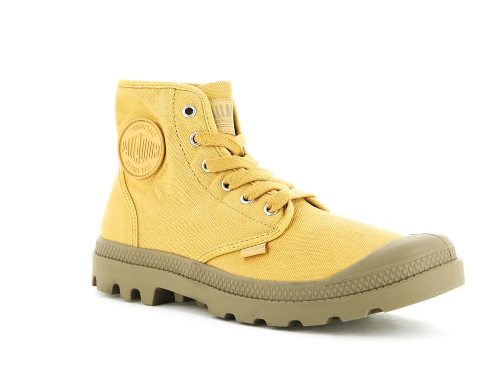 Honey Gold Women Palladium PAMPA HI High Top Boots  USA |  FOL-673410