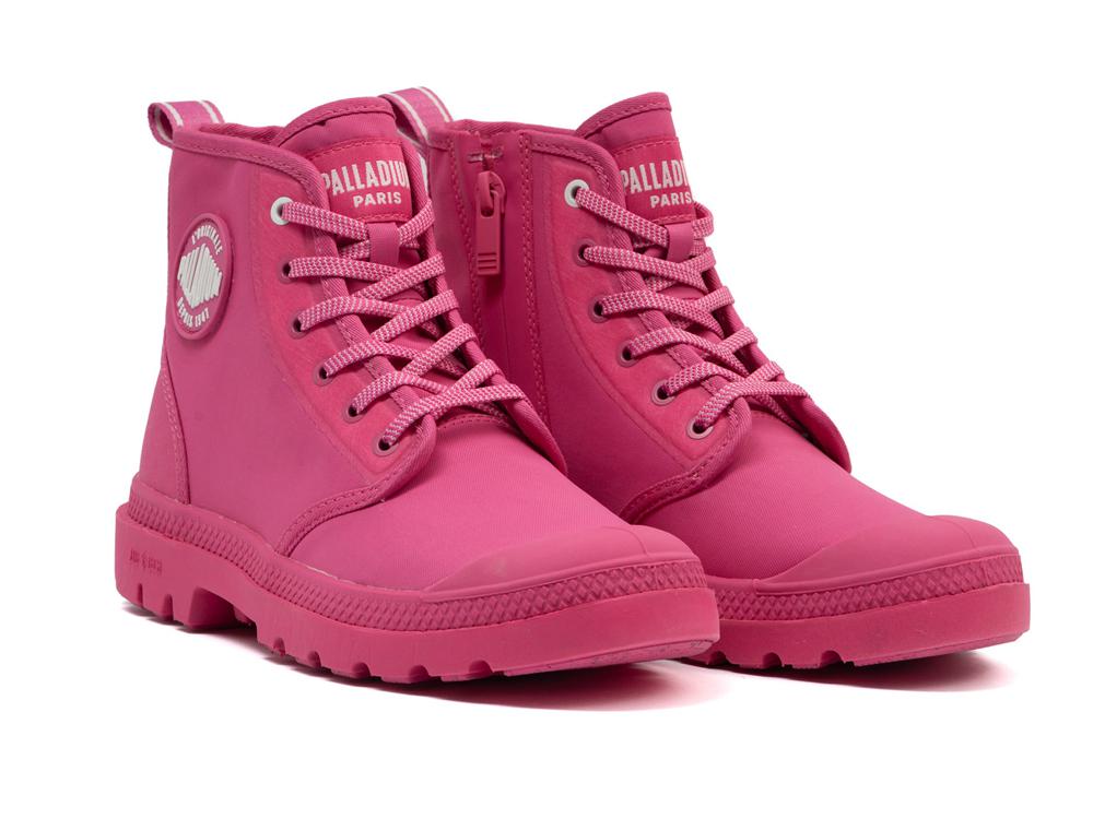 Hot Pink Men Palladium PAMPA LITE+ HI PARIS High Tops Shoes  USA |  WTU-170642