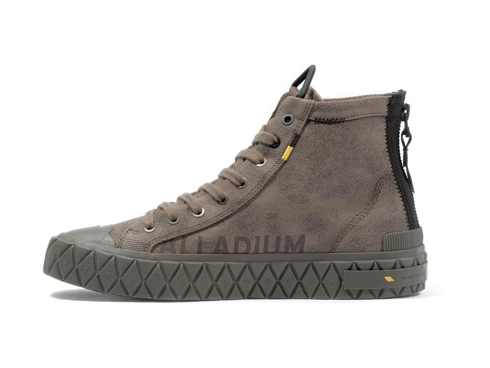 Major Brown Men Palladium PALLA ACE SURPLUS High Tops Shoes  USA |  NXK-352187