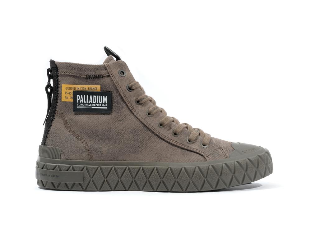 Major Brown Men Palladium PALLA ACE SURPLUS High Tops Shoes  USA |  NXK-352187