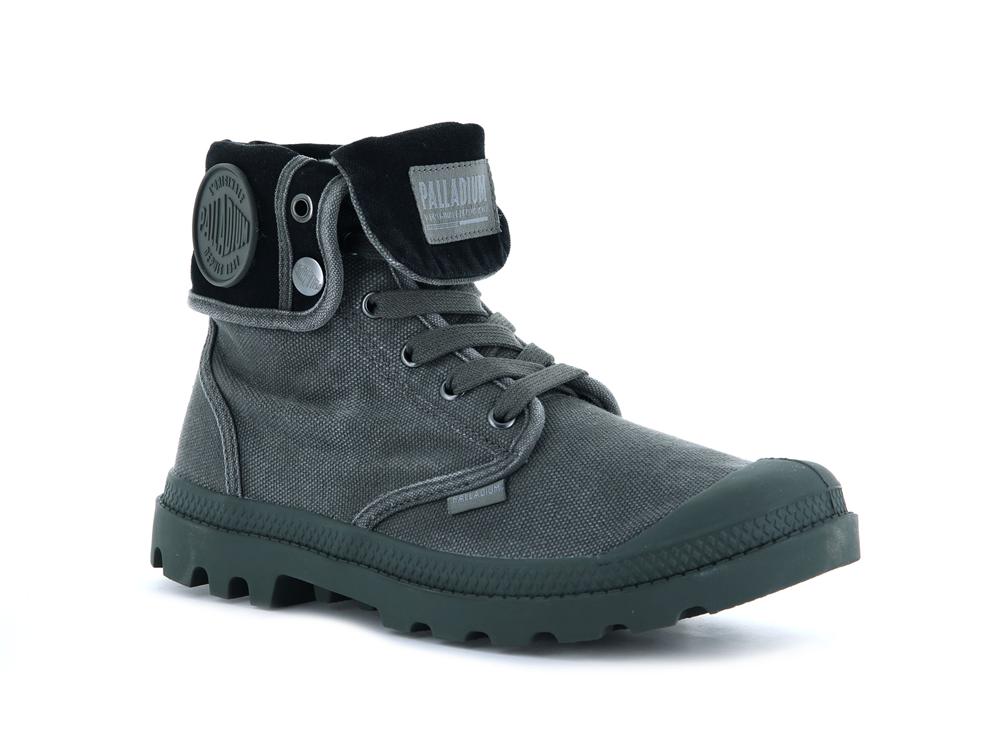 Metal / Black Men Palladium BAGGY High Top Boots  USA |  UKO-374652