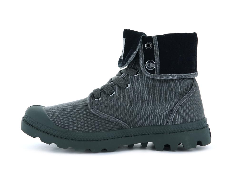 Metal / Black Men Palladium BAGGY High Top Boots  USA |  UKO-374652