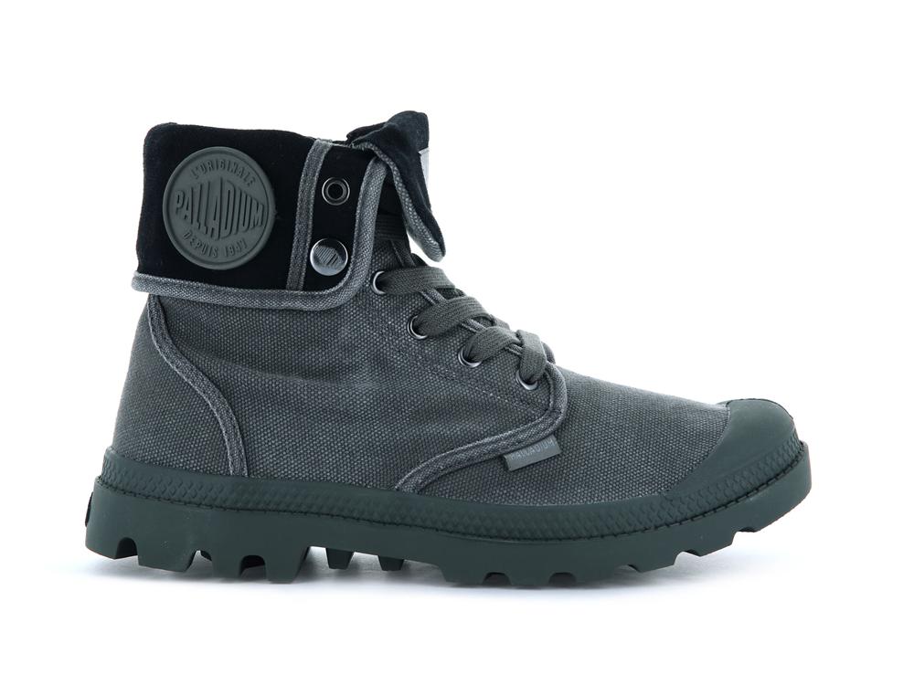 Metal / Black Men Palladium BAGGY High Top Boots  USA |  UKO-374652