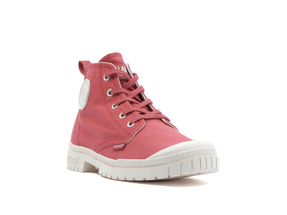 Mineral Red Women Palladium PAMPA SP20 HI CANVAS High Tops Shoes  USA |  ULK-803695