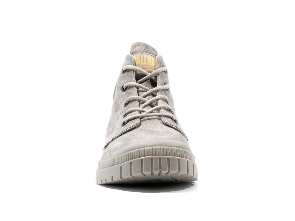 Moonrock Grey Women Palladium PAMPA SP20 HI WAX High Tops Shoes  USA |  PSN-920364