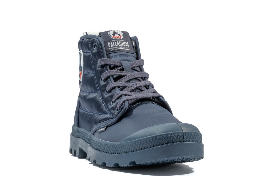 Navy Men Palladium PAMPA HI DARE RHONA High Tops Shoes  USA |  XSN-057269