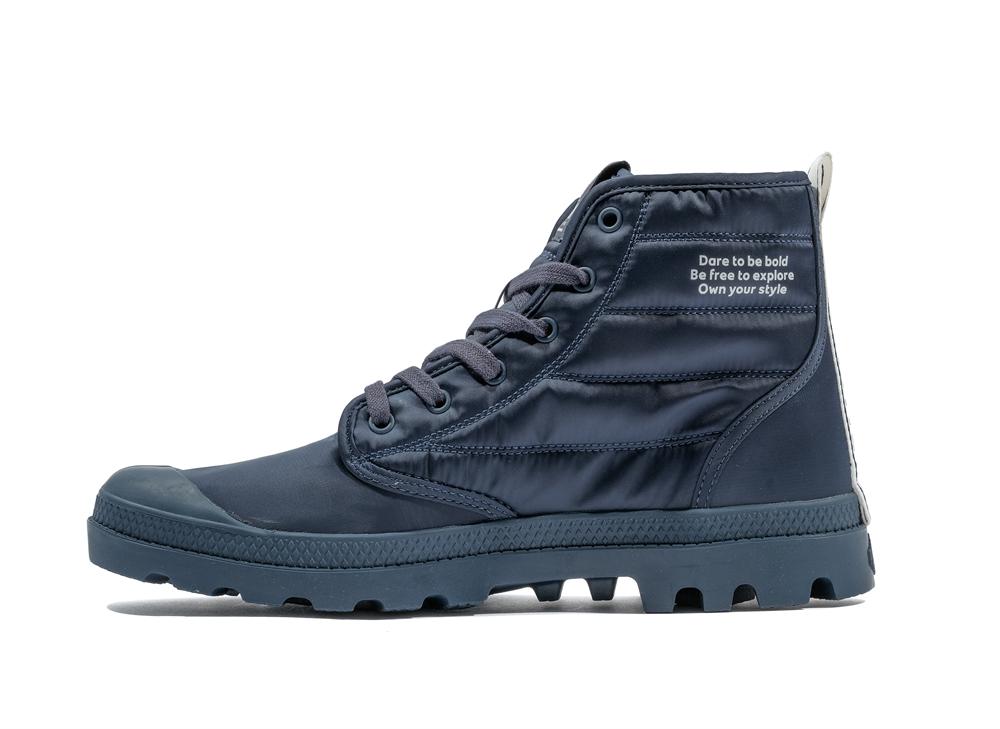 Navy Men Palladium PAMPA HI DARE RHONA High Tops Shoes  USA |  XSN-057269