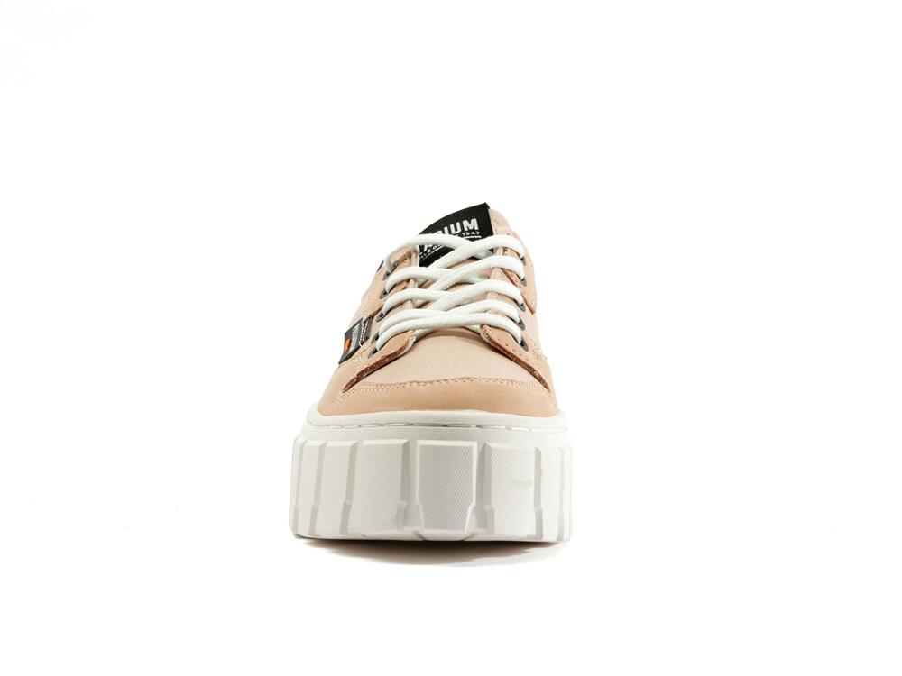 Nude Dust Pink Women Palladium PALLATOWER LO Low Tops Shoes  USA |  PGM-965341