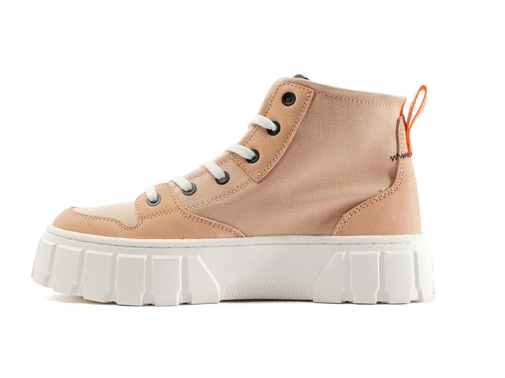 Nude Dust Pink Women Palladium PALLATOWER HI High Top Boots  USA |  TCK-613540