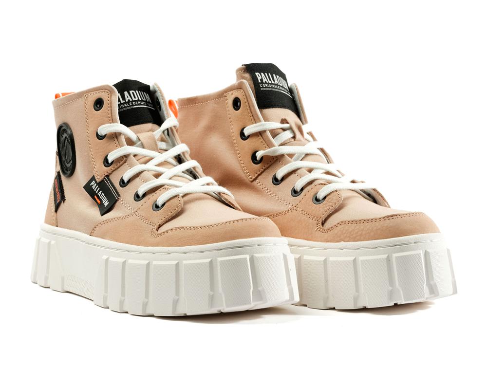 Nude Dust Pink Women Palladium PALLATOWER HI High Top Boots  USA |  TCK-613540