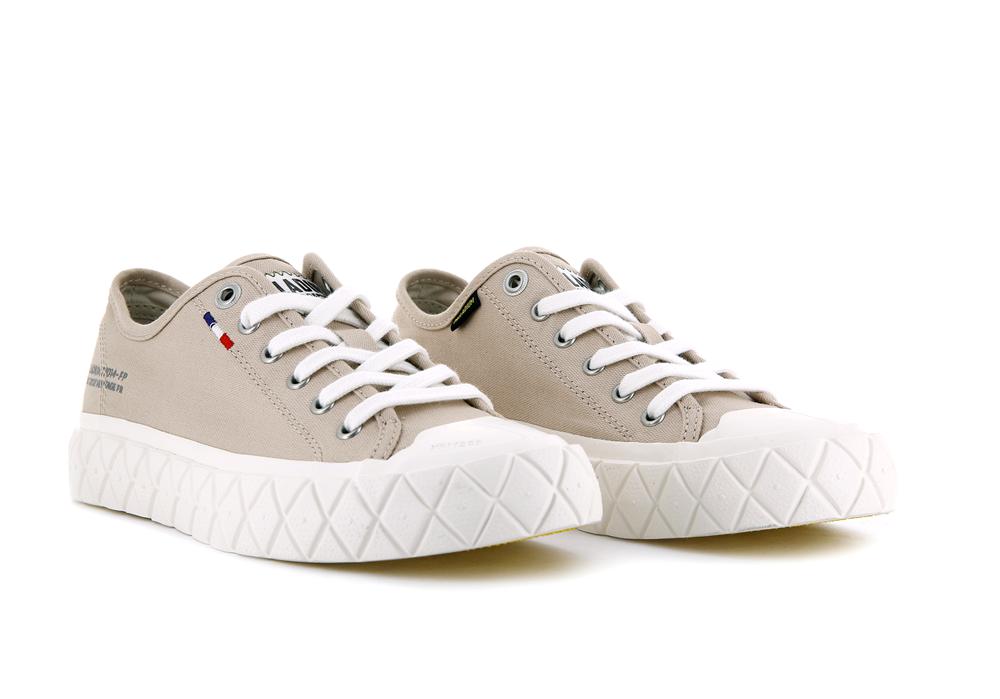 Nude Light Grey Women Palladium PALLA ACE CANVAS Low Tops Sneakers  USA |  ROH-238971