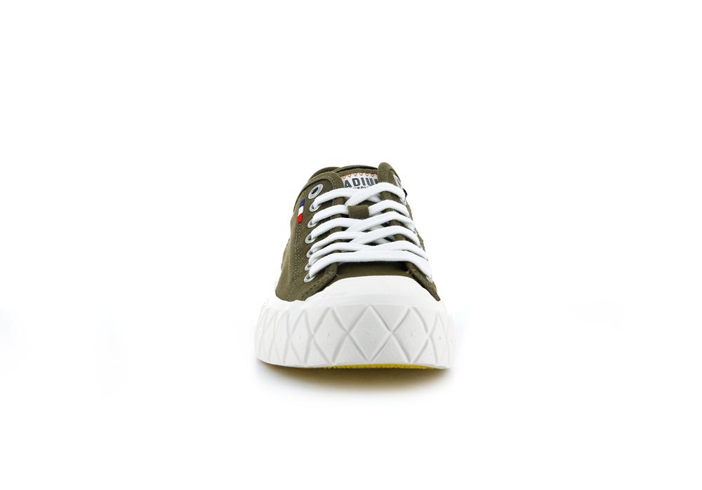 Olive Men Palladium PALLA ACE CANVAS Low Top Sneakers  USA |  KYI-453728