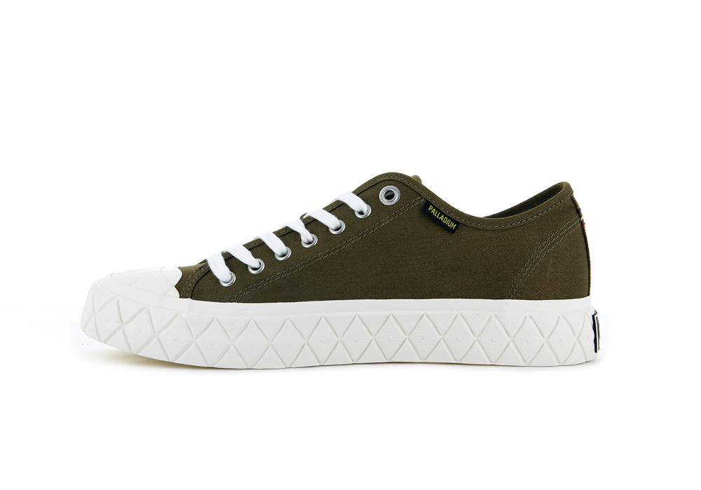 Olive Men Palladium PALLA ACE CANVAS Low Top Sneakers  USA |  KYI-453728