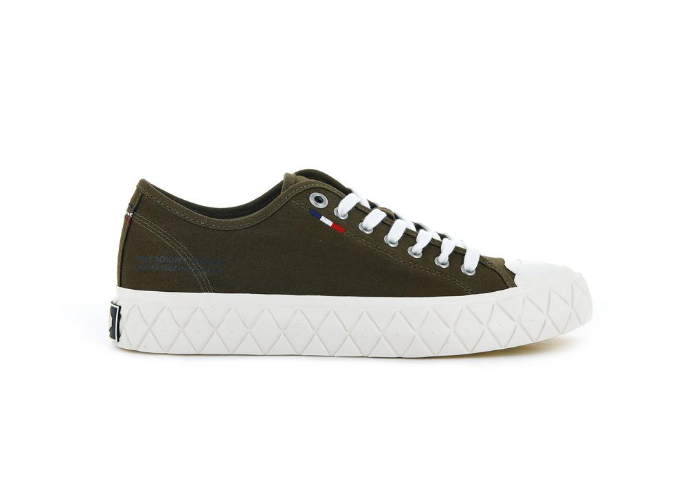 Olive Men Palladium PALLA ACE CANVAS Low Top Sneakers  USA |  KYI-453728