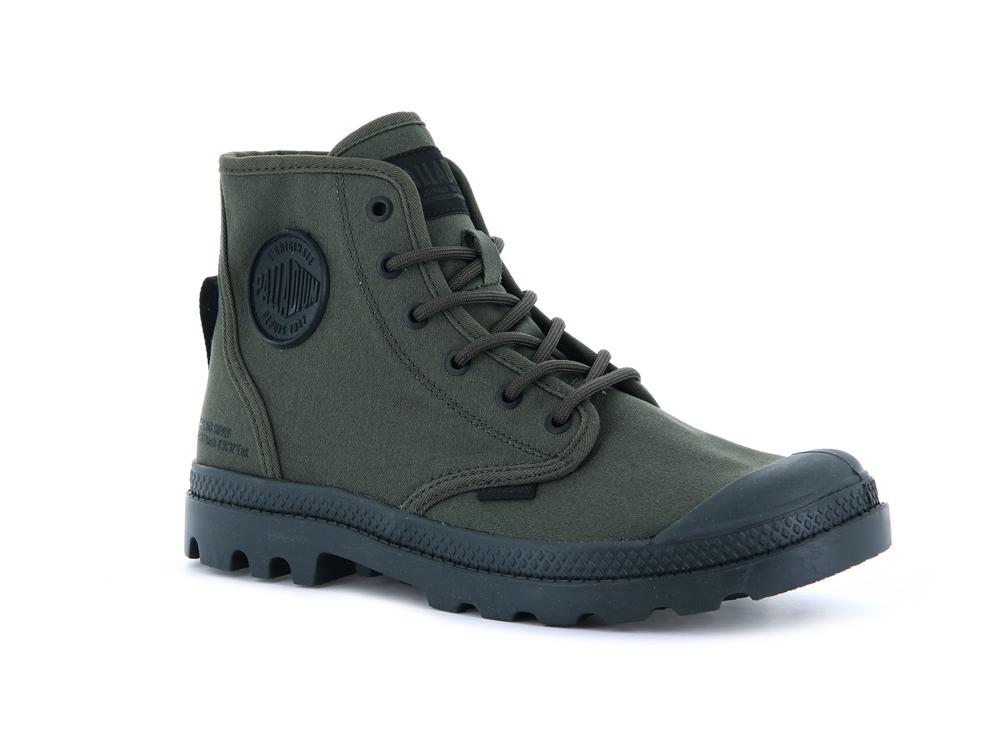 Olive Night Kids' Palladium PAMPA HI HTG SUPPLY High Top Boots  USA |  SEY-820691