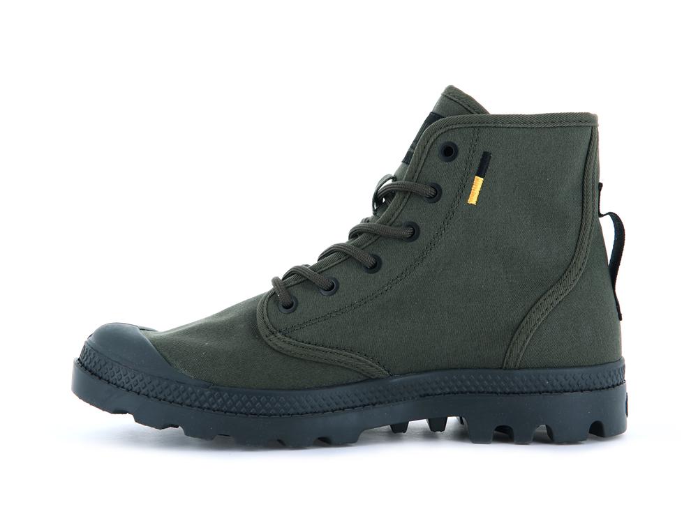 Olive Night Kids' Palladium PAMPA HI HTG SUPPLY High Top Boots  USA |  SEY-820691